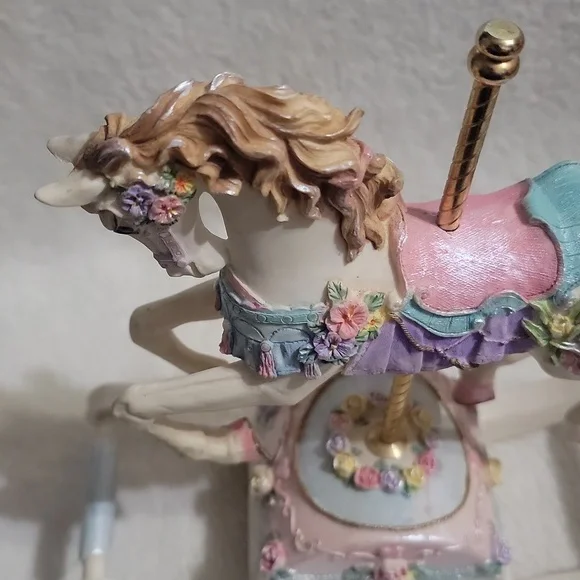 Vintage Musical Carousel Rocking Horse - Picture 2 of 11